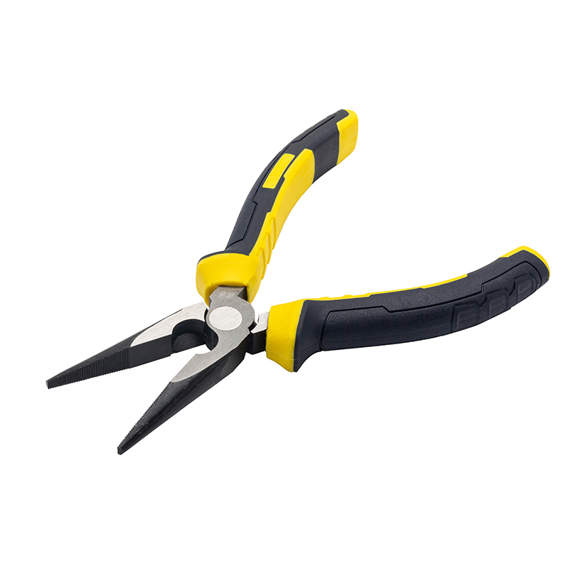 Great Wall Industrial-Grade German-Style Bi-Color Handle Long Nose Pliers，Labor-Saving