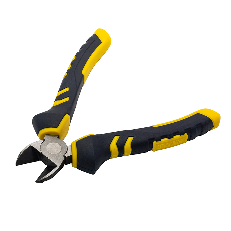 Great Wall Industrial-Grade German-Style Bi-Color Handle Diagonal Cutters Pliers，Labor-Saving